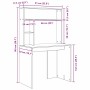 Escritorio con estante 91 x 50 x 149 cm Madera de ingeniería en Oficina | Comprar online en Foru.es