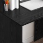Escritorio Roble Negro 91 x 50 x 149 cm Madera de ingeniería en Oficina | Comprar online en Foru.es
