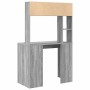 Escritorio Gris Sonoma 91 x 50 x 149 cm Madera de ingeniería en Oficina | Comprar online en Foru.es