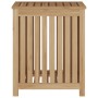 Cesto de la ropa sucia madera maciza de teca 50x35x60 cm de vidaXL, Cestas para ropa - Ref: Foro24-340759, Precio: 83,41 €, D...