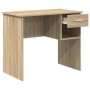 Escritorio Roble Sonoma 90 x 49 x 75 cm Madera de ingeniería en Oficina | Comprar online en Foru.es
