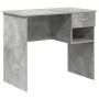 Escritorio Gris Concreto 90 x 49 x 75 cm Madera de ingeniería en Oficina | Comprar online en Foru.es