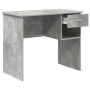 Escritorio Gris Concreto 90 x 49 x 75 cm Madera de ingeniería en Oficina | Comprar online en Foru.es