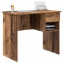 Escritorio con cajón Madera envejecida 90 x 49 x 75 cm en Oficina | Comprar online en Foru.es