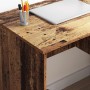 Escritorio con cajón Madera envejecida 90 x 49 x 75 cm en Oficina | Comprar online en Foru.es