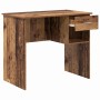 Escritorio con cajón Madera envejecida 90 x 49 x 75 cm en Oficina | Comprar online en Foru.es