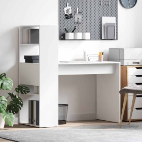 Escritorio con estante 113 x 54 x 120 cm Madera de ingeniería en Oficina | Comprar online en Foru.es