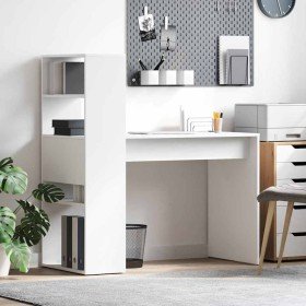 Escritorio con estante 113 x 54 x 120 cm Madera de ingeniería en Oficina | Comprar online en Foru.es