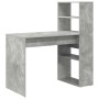 Escritorio Gris Concreto 113 x 54 x 120 cm Madera de ingeniería en Oficina | Comprar online en Foru.es