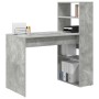 Escritorio Gris Concreto 113 x 54 x 120 cm Madera de ingeniería en Oficina | Comprar online en Foru.es