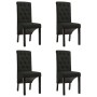 Sillas de comedor 4 unidades de tela negra de vidaXL, Sillas de comedor - Ref: Foro24-276975, Precio: 371,02 €, Descuento: %