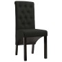 Sillas de comedor 4 unidades de tela negra de vidaXL, Sillas de comedor - Ref: Foro24-276975, Precio: 371,02 €, Descuento: %