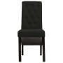 Sillas de comedor 4 unidades de tela negra de vidaXL, Sillas de comedor - Ref: Foro24-276975, Precio: 371,02 €, Descuento: %