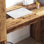 Escritorio con estante Madera envejecida 113 x 54 x 120 cm en Oficina | Comprar online en Foru.es