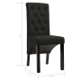 Sillas de comedor 4 unidades de tela negra de vidaXL, Sillas de comedor - Ref: Foro24-276975, Precio: 371,02 €, Descuento: %