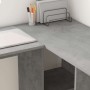 Escritorio Gris Concreto 142 x 102 x 73 cm Madera de ingeniería en Oficina | Comprar online en Foru.es