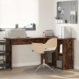 Escritorio Roble ahumado 142 x 102 x 73 cm Madera de ingeniería en Oficina | Comprar online en Foru.es