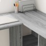 Escritorio Gris Sonoma 142 x 102 x 73 cm Madera de ingeniería en Oficina | Comprar online en Foru.es