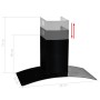 Campana extractora pared 90 cm acero inoxidable 756 m³/h negro de vidaXL, Extractores - Ref: Foro24-50708, Precio: 239,99 €, ...
