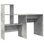 Escritorio con estante Gris Concreto 131,5 x 50 x 106,5 cm en Oficina | Comprar online en Foru.es