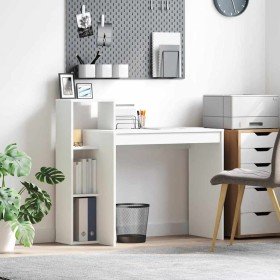 Escritorio con estante 100 x 40 x 90 cm Madera de ingeniería en Oficina | Comprar online en Foru.es