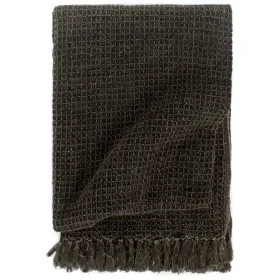 Manta de algodón gris antracita/marrón 220x250 cm de vidaXL, Mantas - Ref: Foro24-133751, Precio: 61,04 €, Descuento: %