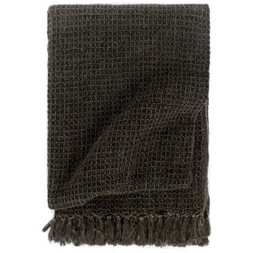 Manta de algodón gris antracita/marrón 220x250 cm de vidaXL, Mantas - Ref: Foro24-133751, Precio: 62,34 €, Descuento: %