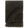 Manta de algodón gris antracita/marrón 220x250 cm de vidaXL, Mantas - Ref: Foro24-133751, Precio: 62,34 €, Descuento: %