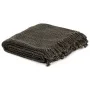 Manta de algodón gris antracita/marrón 220x250 cm de vidaXL, Mantas - Ref: Foro24-133751, Precio: 61,04 €, Descuento: %