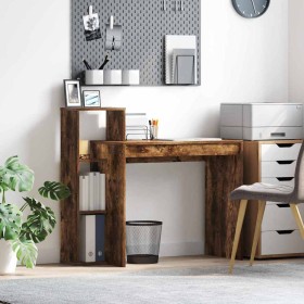 Escritorio Roble ahumado 100 x 40 x 90 cm Madera de ingeniería en Oficina | Comprar online en Foru.es