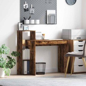 Escritorio Roble ahumado 100 x 40 x 90 cm Madera de ingeniería en Oficina | Comprar online en Foru.es