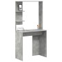 Escritorio con estante Gris Concreto 78,5 x 37 x 154,5 cm en Oficina | Comprar online en Foru.es