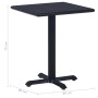 Mesa de jardín negra 60x60x75 cm de vidaXL, Mesas de jardín - Ref: Foro24-49469, Precio: 107,51 €, Descuento: %