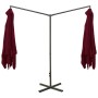 Sombrilla doble con poste de acero rojo burdeos 600x300 cm de vidaXL, Sombrillas - Ref: Foro24-312558, Precio: 166,29 €, Desc...