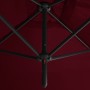 Sombrilla doble con poste de acero rojo burdeos 600x300 cm de vidaXL, Sombrillas - Ref: Foro24-312558, Precio: 166,29 €, Desc...