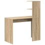 Escritorio Roble Sonoma 102 x 50 x 124 cm Madera contrachapada en Oficina | Comprar online en Foru.es