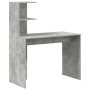 Escritorio Gris Concreto 102 x 50 x 124 cm Madera de ingeniería en Oficina | Comprar online en Foru.es