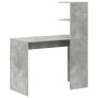 Escritorio Gris Concreto 102 x 50 x 124 cm Madera de ingeniería en Oficina | Comprar online en Foru.es