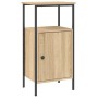 Mesita de noche madera de ingeniería roble Sonoma 41x31x80 cm de vidaXL, Mesitas de noche - Ref: Foro24-825925, Precio: 45,33...