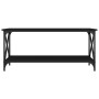 Mesa de centro madera contrachapada y hierro negro 100x45x45 cm de vidaXL, Mesas de centro - Ref: Foro24-823312, Precio: 43,1...