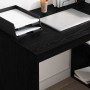 Escritorio Roble Negro 108 x 55 x 103.5 cm Madera de ingeniería en Oficina | Comprar online en Foru.es