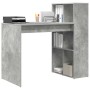 Escritorio con estante Gris Concreto 108 x 55 x 103.5 cm en Oficina | Comprar online en Foru.es