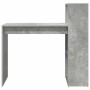 Escritorio con estante Gris Concreto 108 x 55 x 103.5 cm en Oficina | Comprar online en Foru.es