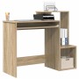 Escritorio Roble Sonoma 106 x 41 x 88.5 cm Madera de ingeniería en Oficina | Comprar online en Foru.es