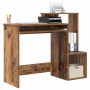 Escritorio con cajón Madera envejecida 106 x 41 x 88.5 cm en Oficina | Comprar online en Foru.es
