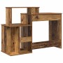 Escritorio con cajón Madera envejecida 120,5 x 44 x 88,5 cm en Oficina | Comprar online en Foru.es