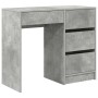 Escritorio Gris Concreto 90 x 37.5 x 75 cm Madera de ingeniería en Oficina | Comprar online en Foru.es