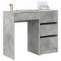Escritorio Gris Concreto 90 x 37.5 x 75 cm Madera de ingeniería en Oficina | Comprar online en Foru.es