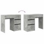 Escritorio Gris Concreto 90 x 37.5 x 75 cm Madera de ingeniería en Oficina | Comprar online en Foru.es