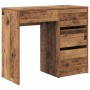Escritorio con cajón Madera envejecida 90 x 37.5 x 75 cm en Oficina | Comprar online en Foru.es